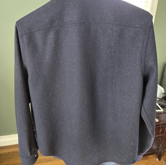 Guideboat Brand medium navy wool CPO shirt - Picture 5 of 9